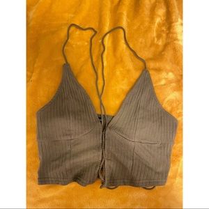 SHEIN Ribbed Halter Top